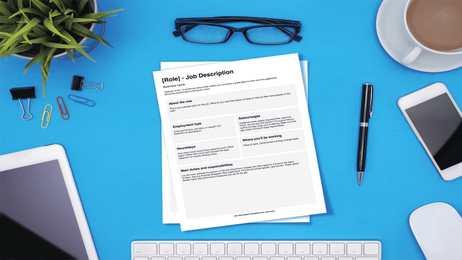 Free Job Description Template Xero US